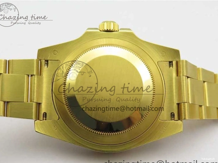 LN A2836 YG Dial Best Edition Wrapped Wrapped Bracelet Submariner Black 116618 D1F YG on 0207